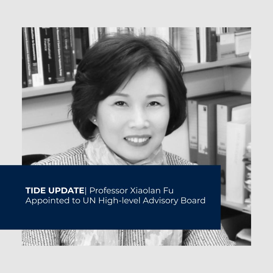 PROFESSOR XIAOLAN FU APPOINTED TO UN HIGH-LEVEL ADVISORY&nbsp;BOARD