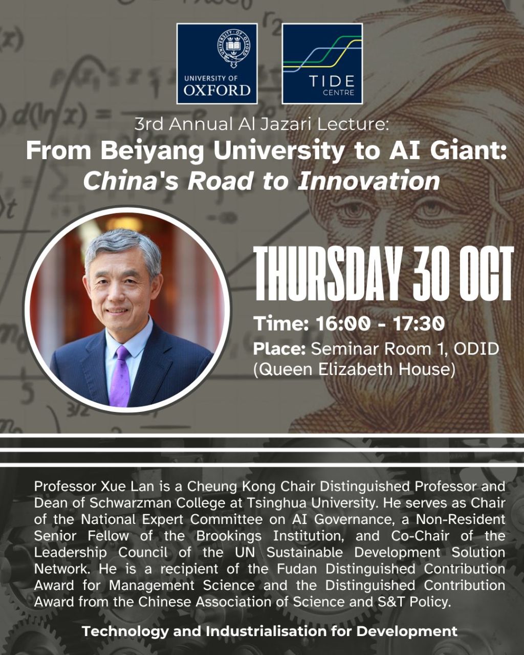 AL-JAZARI LECTURE: CHINA’S JOURNEY TO&nbsp;INNOVATION