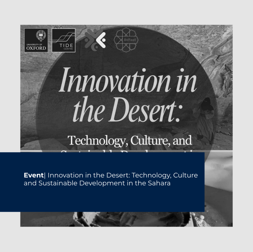 INNOVATION IN THE DESERT: TECHNOLOGY, CULTURE AND SUSTAINABLE&nbsp;DEVELOPMENT