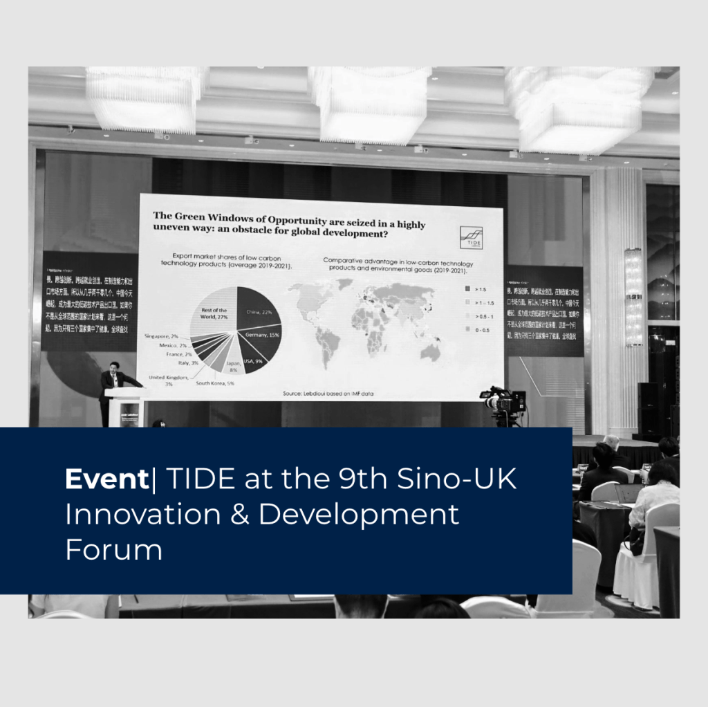 TIDE AT THE 9TH SINO-UK INNOVATION & DEVELOPMENT&nbsp;FORUM